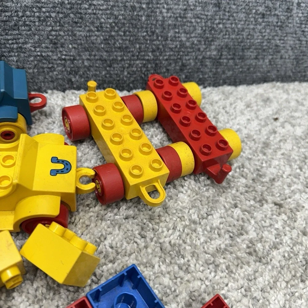 Vintage Lego Duplo bricks figures people horse vehicles huge lot (AS‎ IS READ)